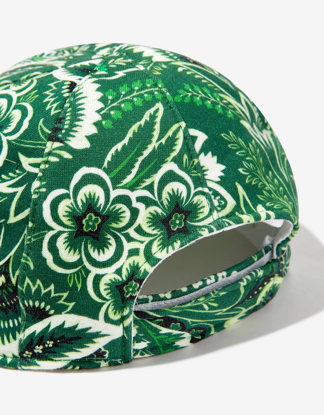 Boys Floral Paisley Cap in Green
