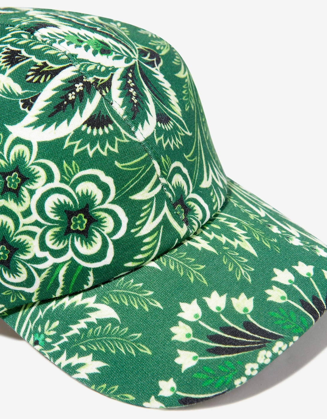 Boys Floral Paisley Cap in Green