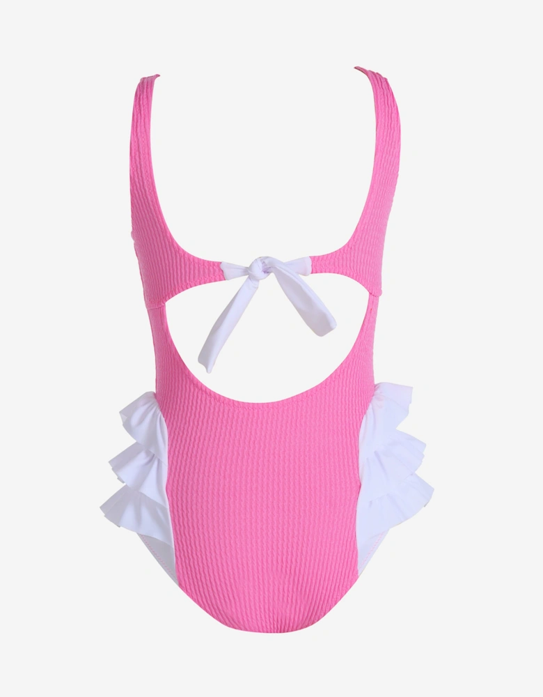 Girls Violet Swimsuit in Pink