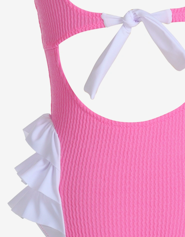 Girls Violet Swimsuit in Pink