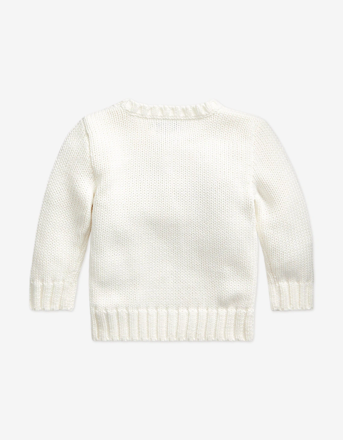Baby Boys Flag Jumper in White