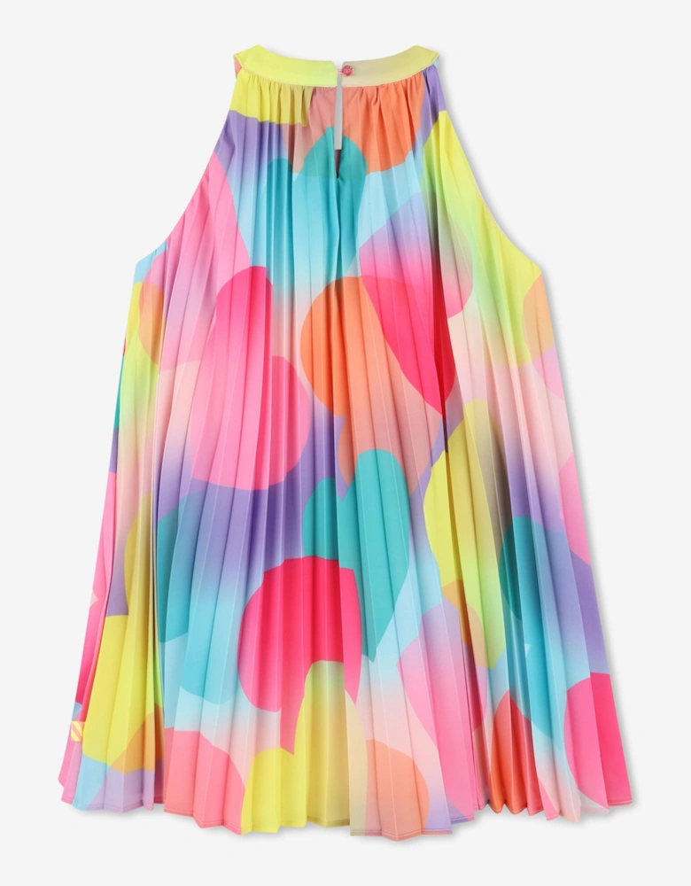 Billieblush Girls Pleated Heart Dress in Multicolour