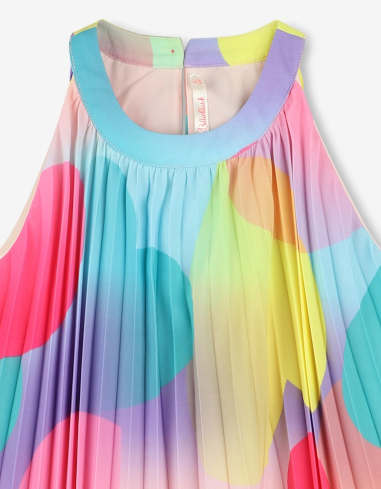 Billieblush Girls Pleated Heart Dress in Multicolour