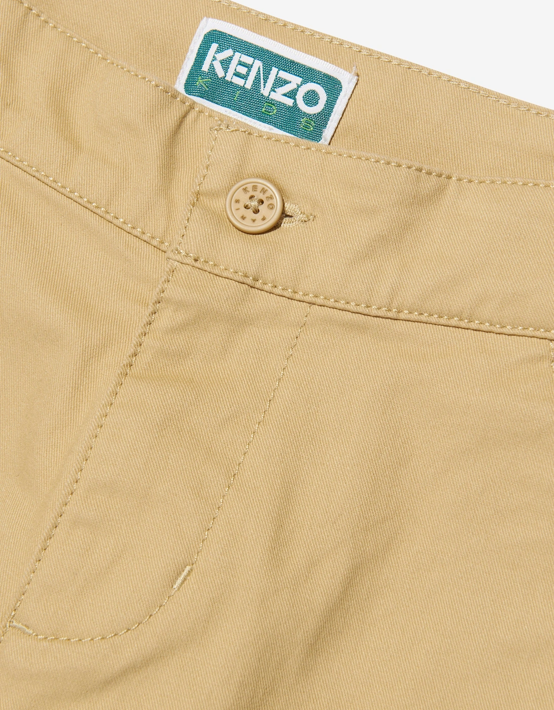 Kids Loose Fit Trousers in Beige
