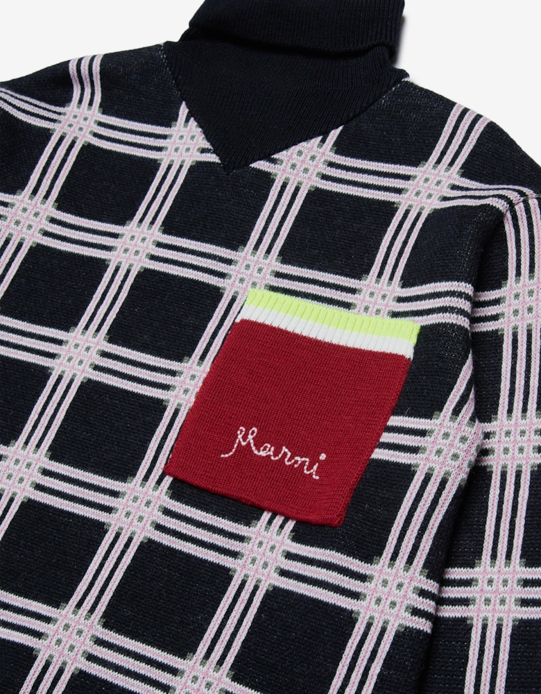 Girls Sweater Dress in Black