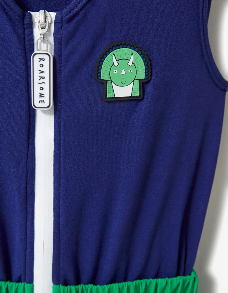 Boys Spike The Dinosaur Ski Bottoms in Green