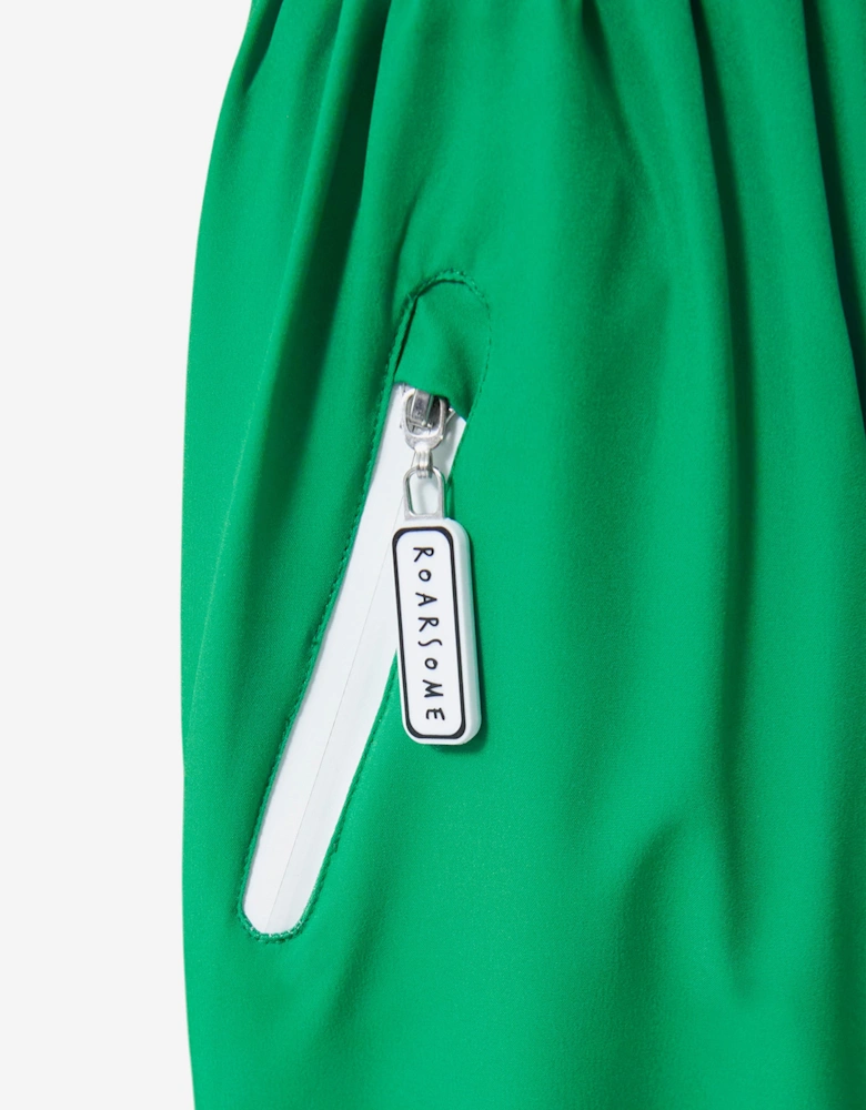 Boys Spike The Dinosaur Ski Bottoms in Green