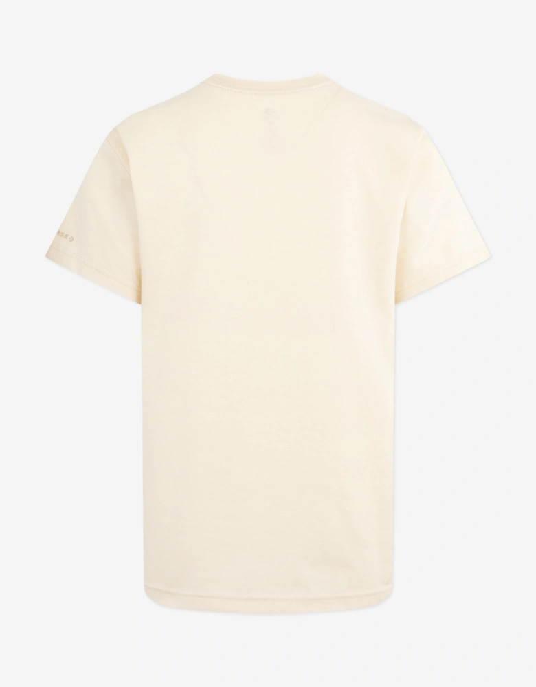 Boys Dissected Chuck Patch T-Shirt in Ivory
