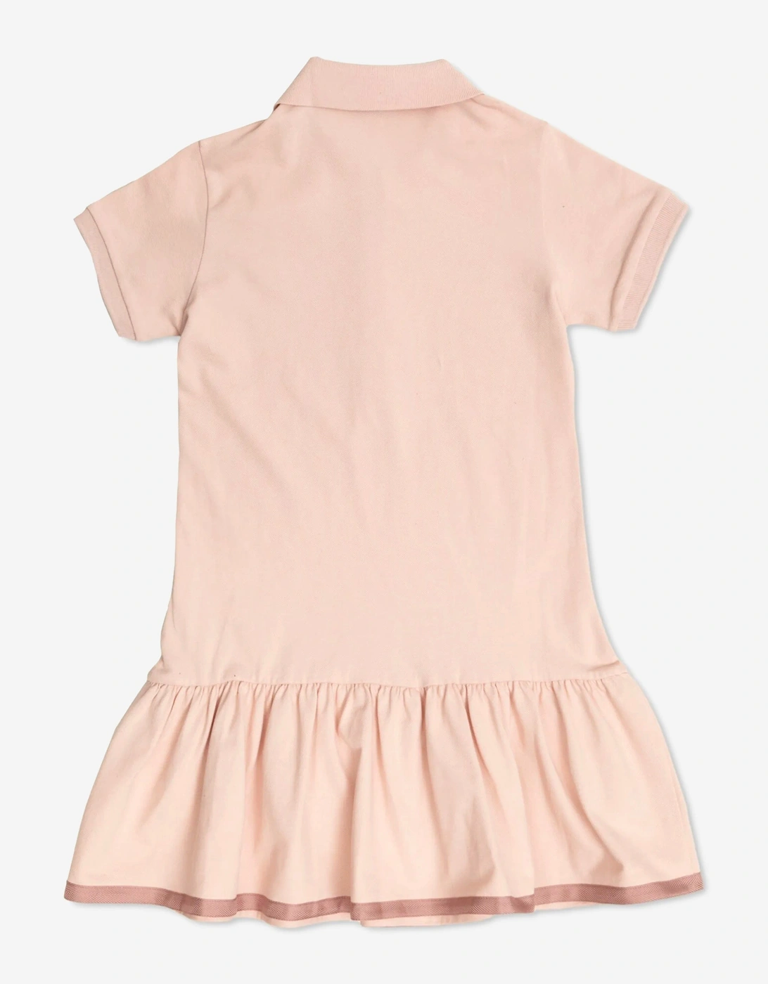 Girls Logo Polo Dress in Pink
