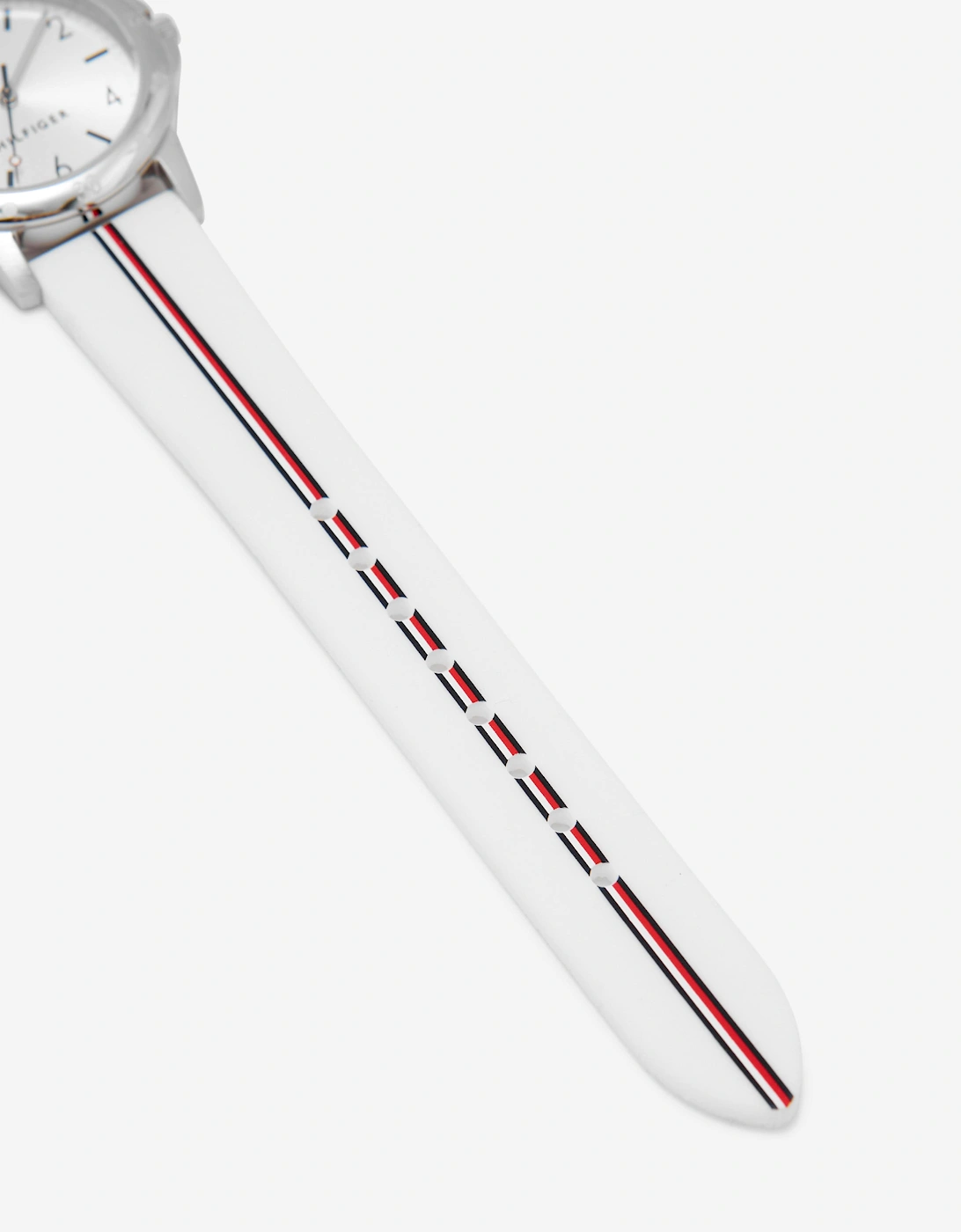 Girls Logo Strap Watch in White 32mm (One Size)