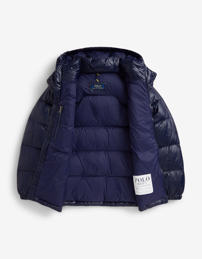Boys Puffer Jacket in Navy