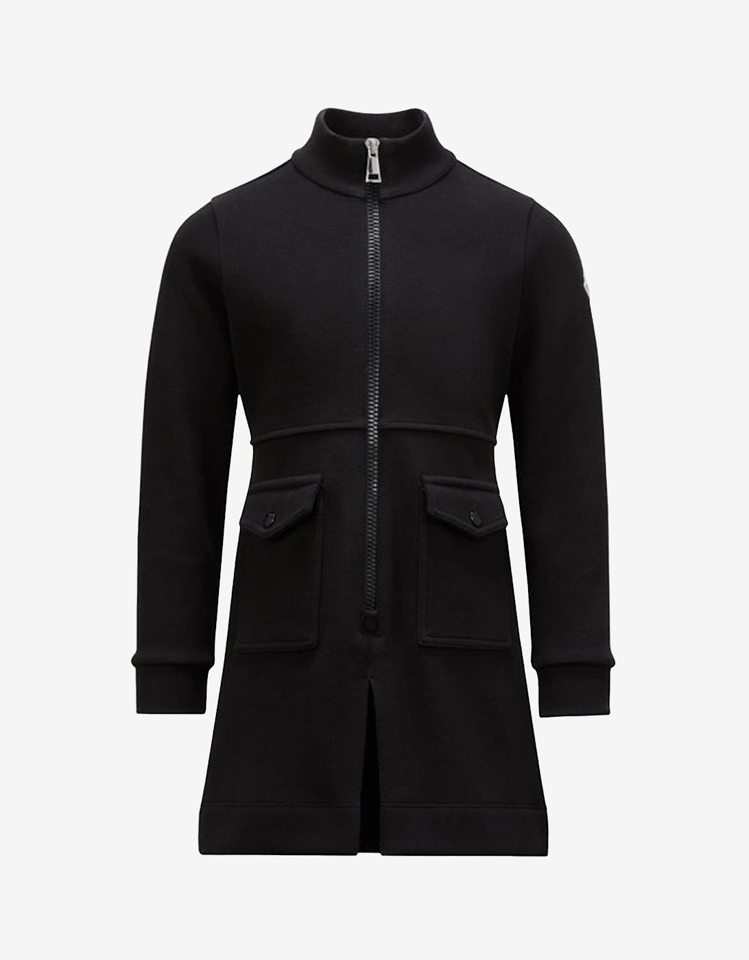 Enfant Girls Zip Up Dress in Black