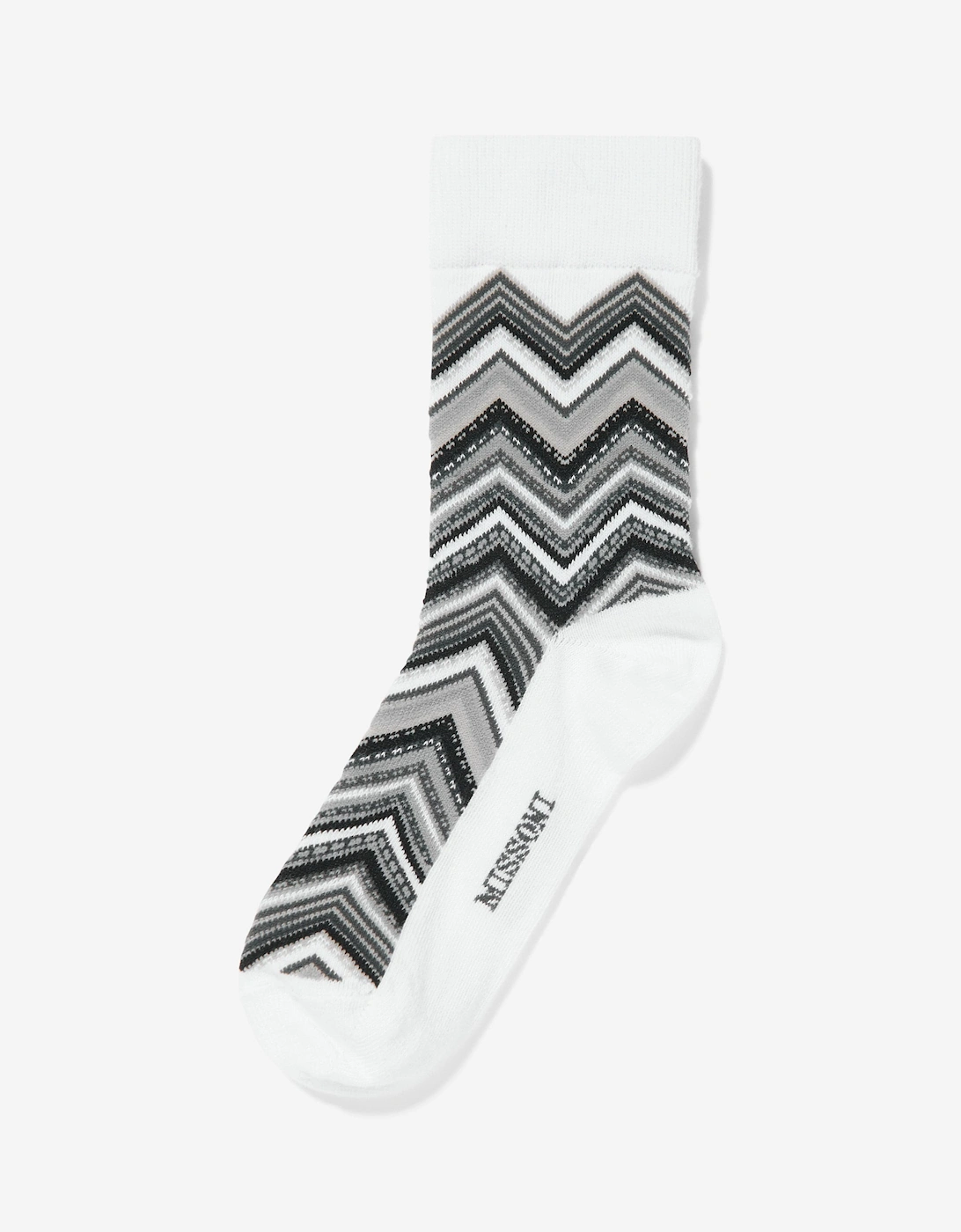 Kids Zigzag Socks in Black