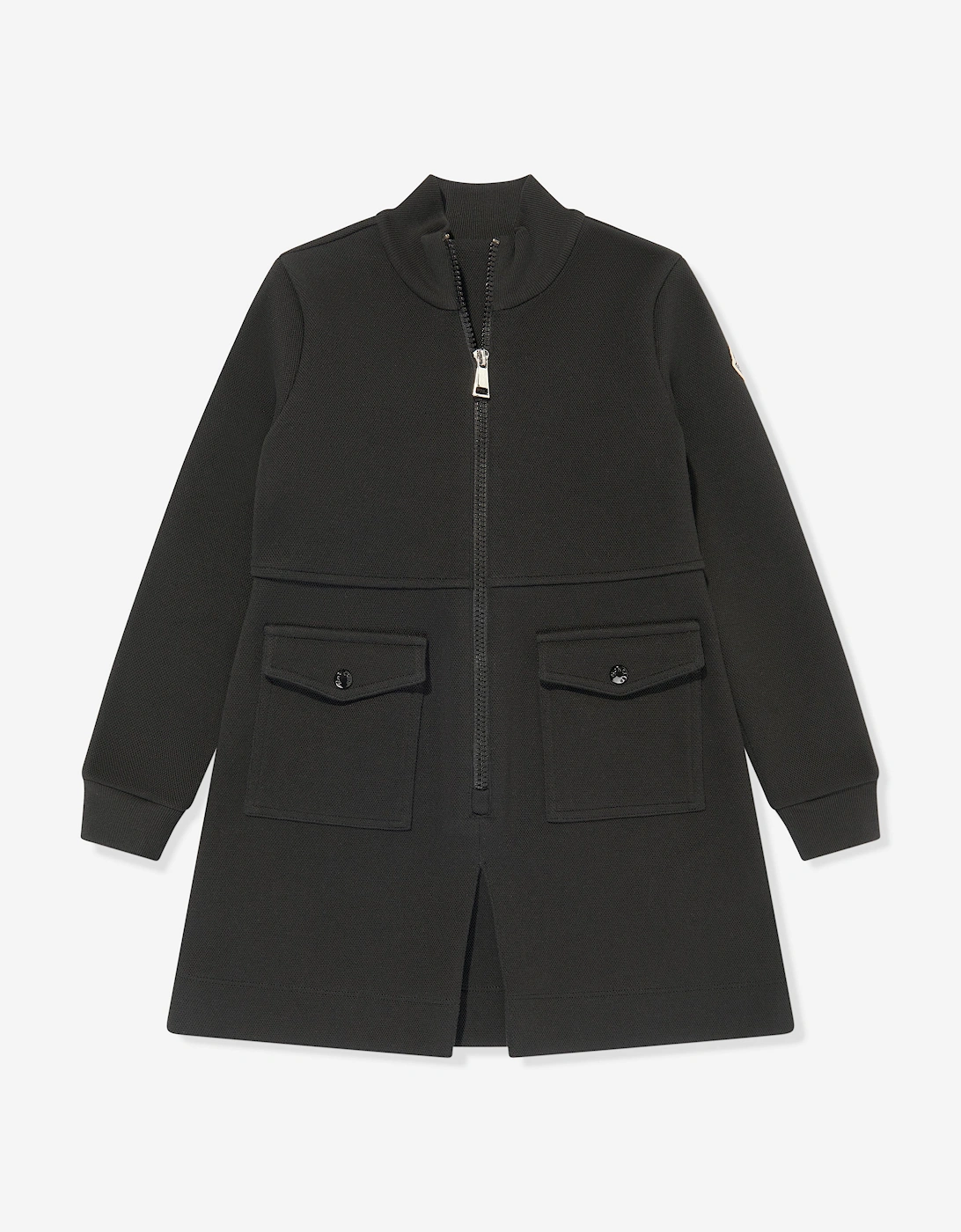 Enfant Girls Zip Up Dress in Black