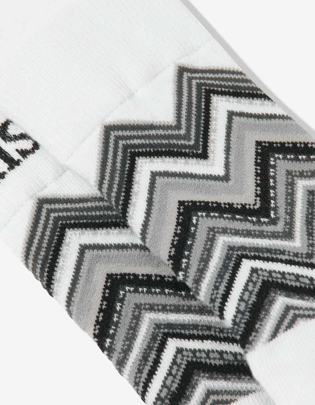 Kids Zigzag Socks in Black