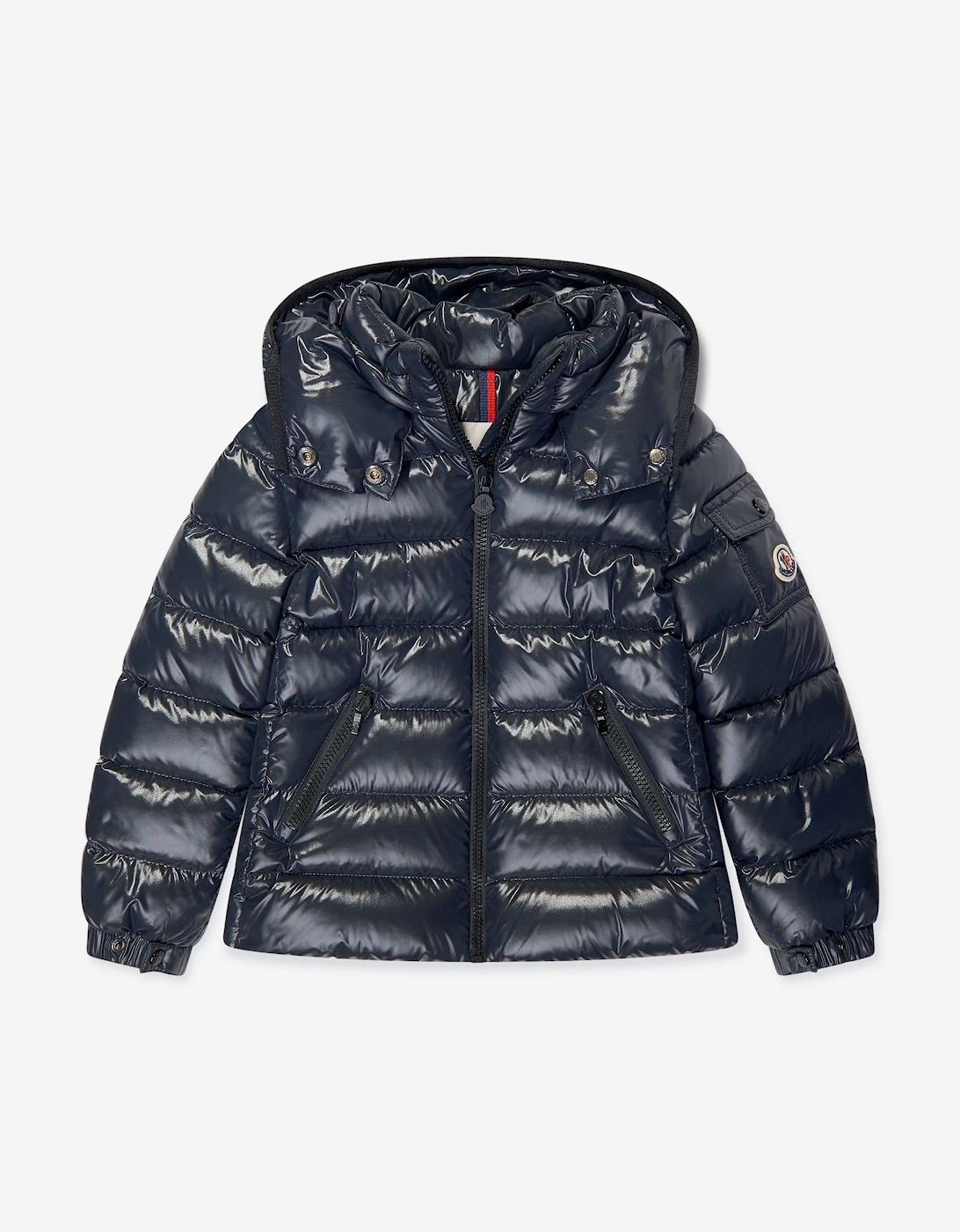 Enfant Girls Down Padded Bady Jacket in Navy, 5 of 4