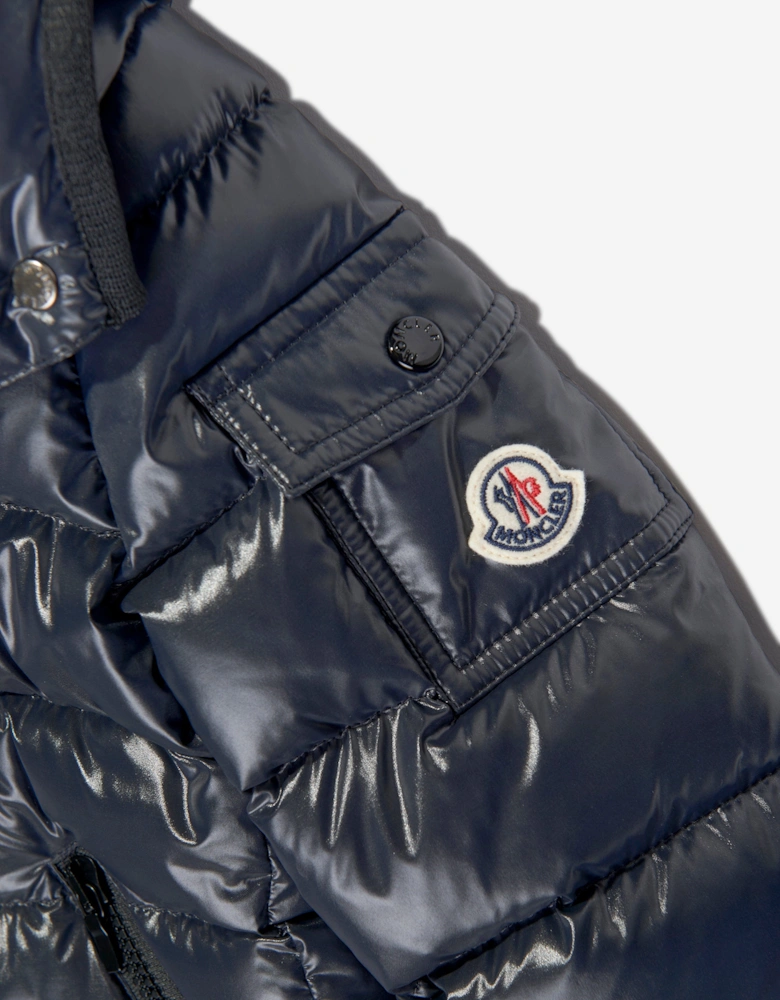 Enfant Girls Down Padded Bady Jacket in Navy