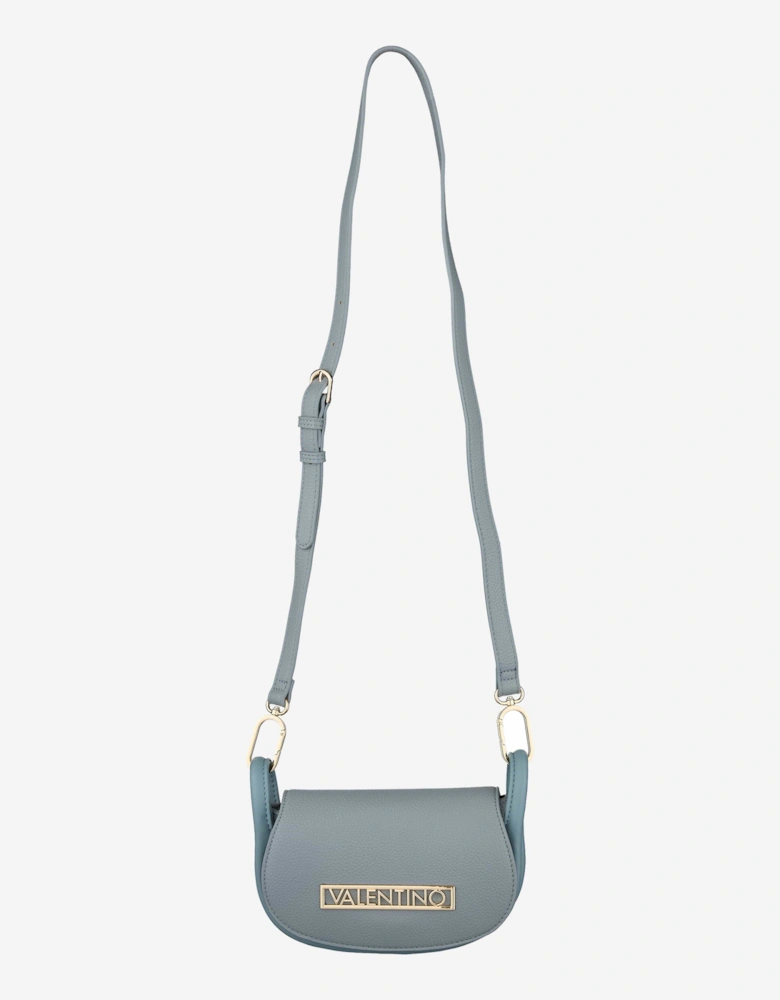 Vinile Flap Bag in Blue (22cm)