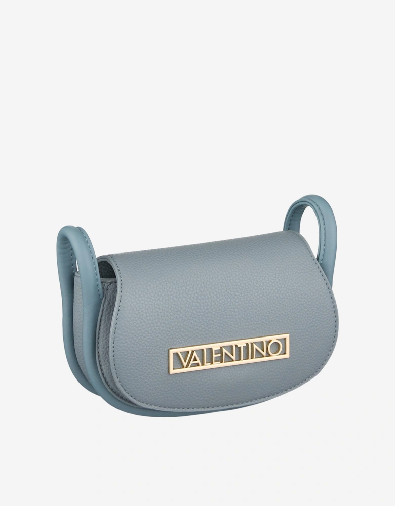 Vinile Flap Bag in Blue (22cm)