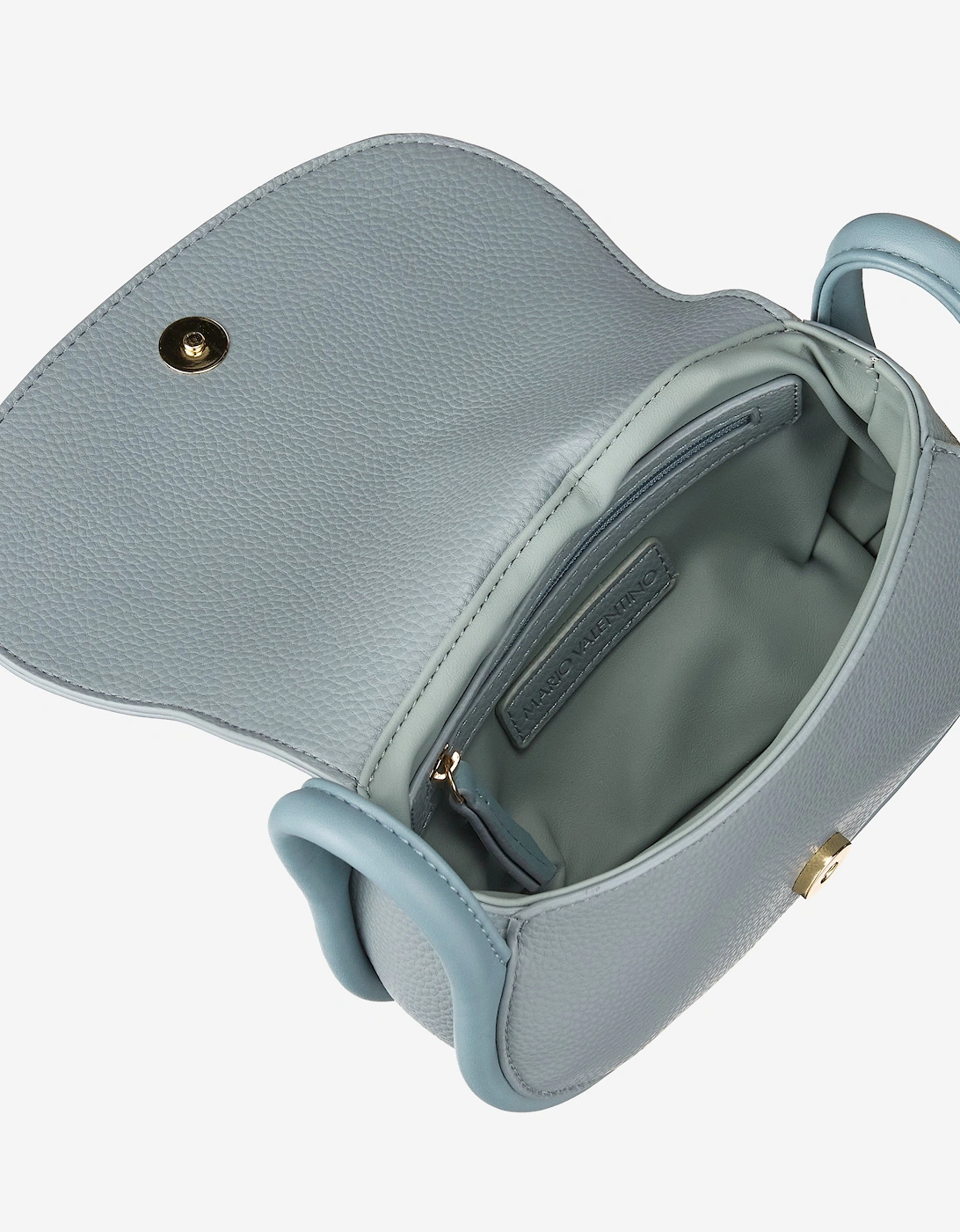 Vinile Flap Bag in Blue (22cm)