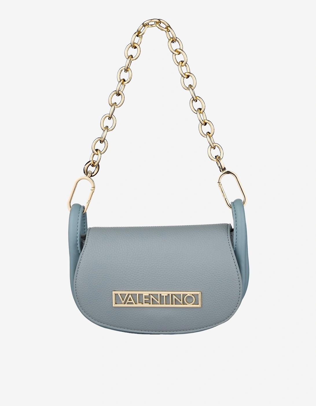 Vinile Flap Bag in Blue (22cm)