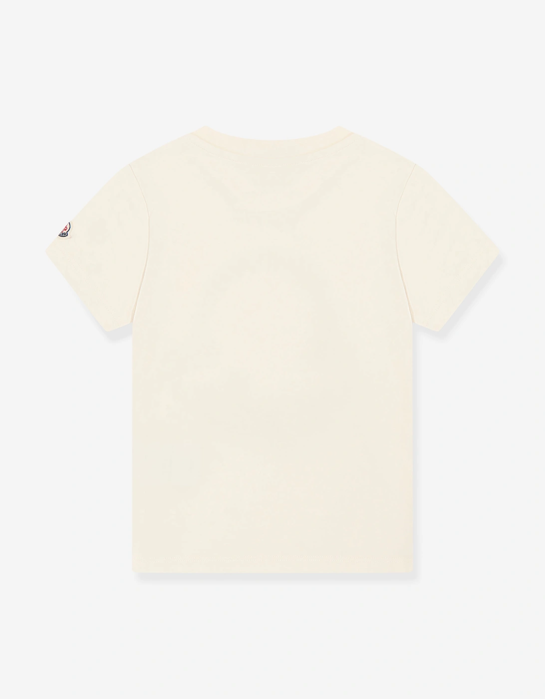 Enfant Girls Embroidered Logo T-Shirt in Ivory