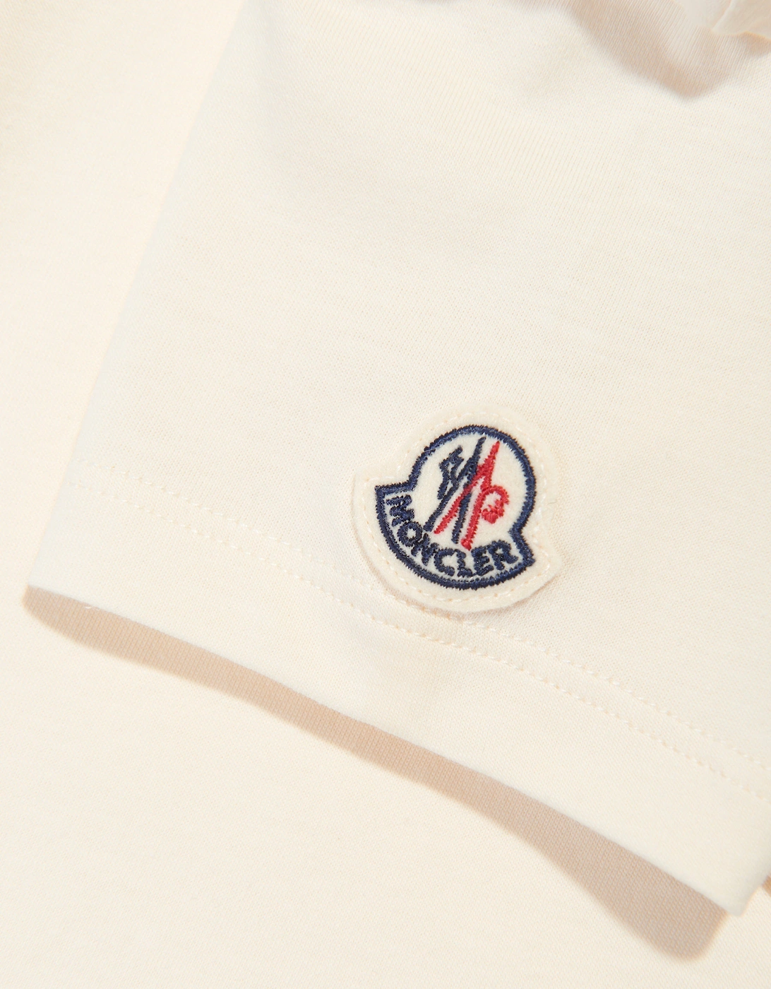 Enfant Girls Embroidered Logo T-Shirt in Ivory