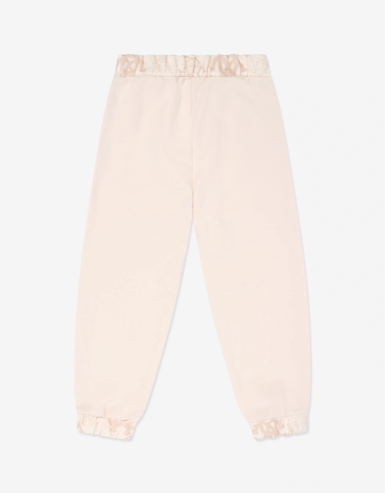 Girls Logo Joggers in Beige