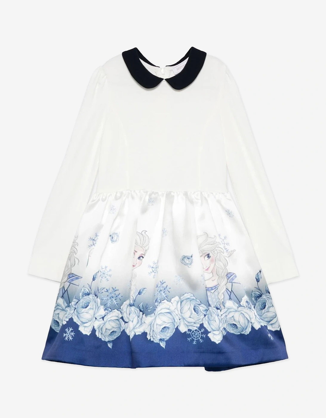 Girls Elsa Roses Dress in White, 5 of 4