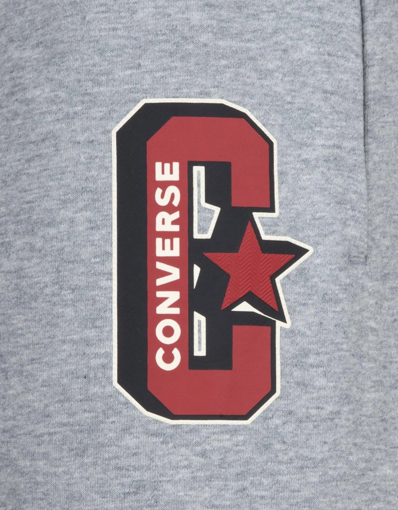 Boys Retro Varsity Joggers in Grey