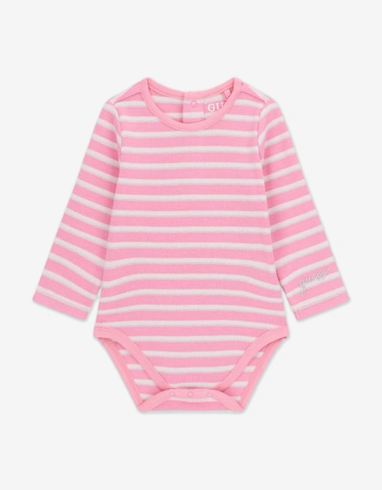 Baby Girls Bear Skirtall Set in Pink