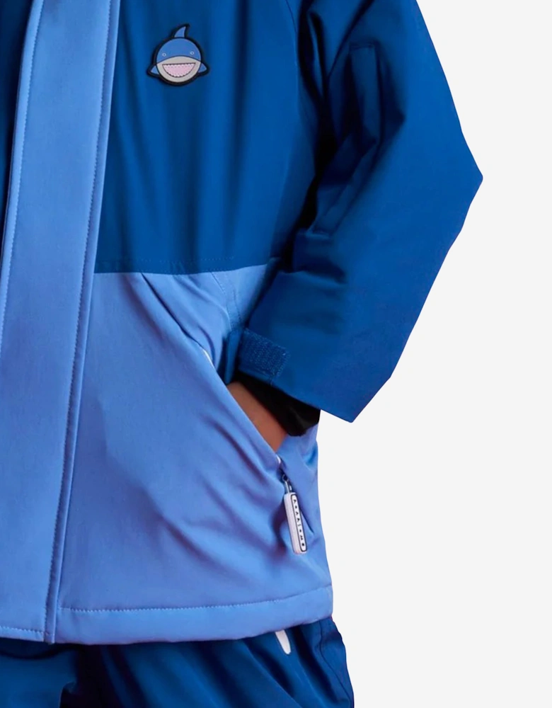 Boys Reef The Shark Parka Ski Jacket in Blue