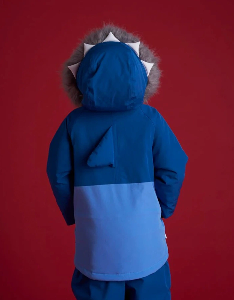 Boys Reef The Shark Parka Ski Jacket in Blue