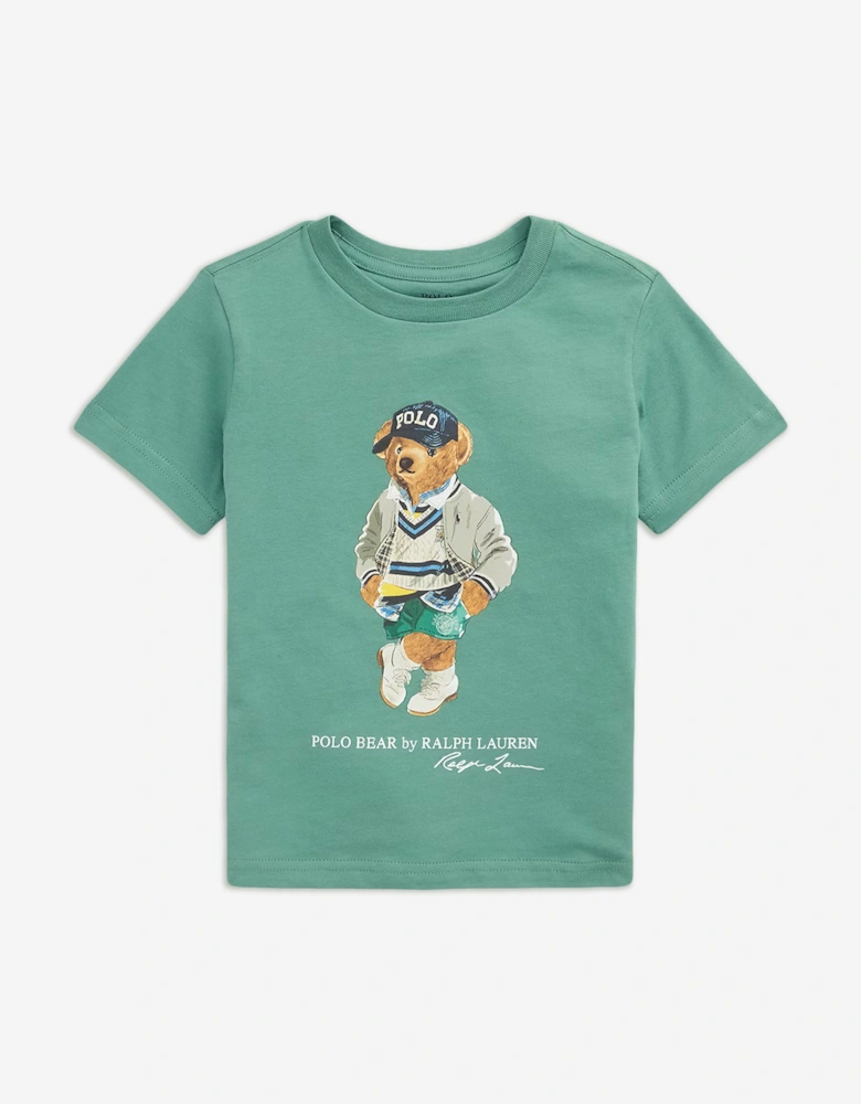 Boys Polo Bear T-Shirt in Green