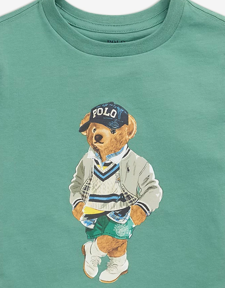 Boys Polo Bear T-Shirt in Green