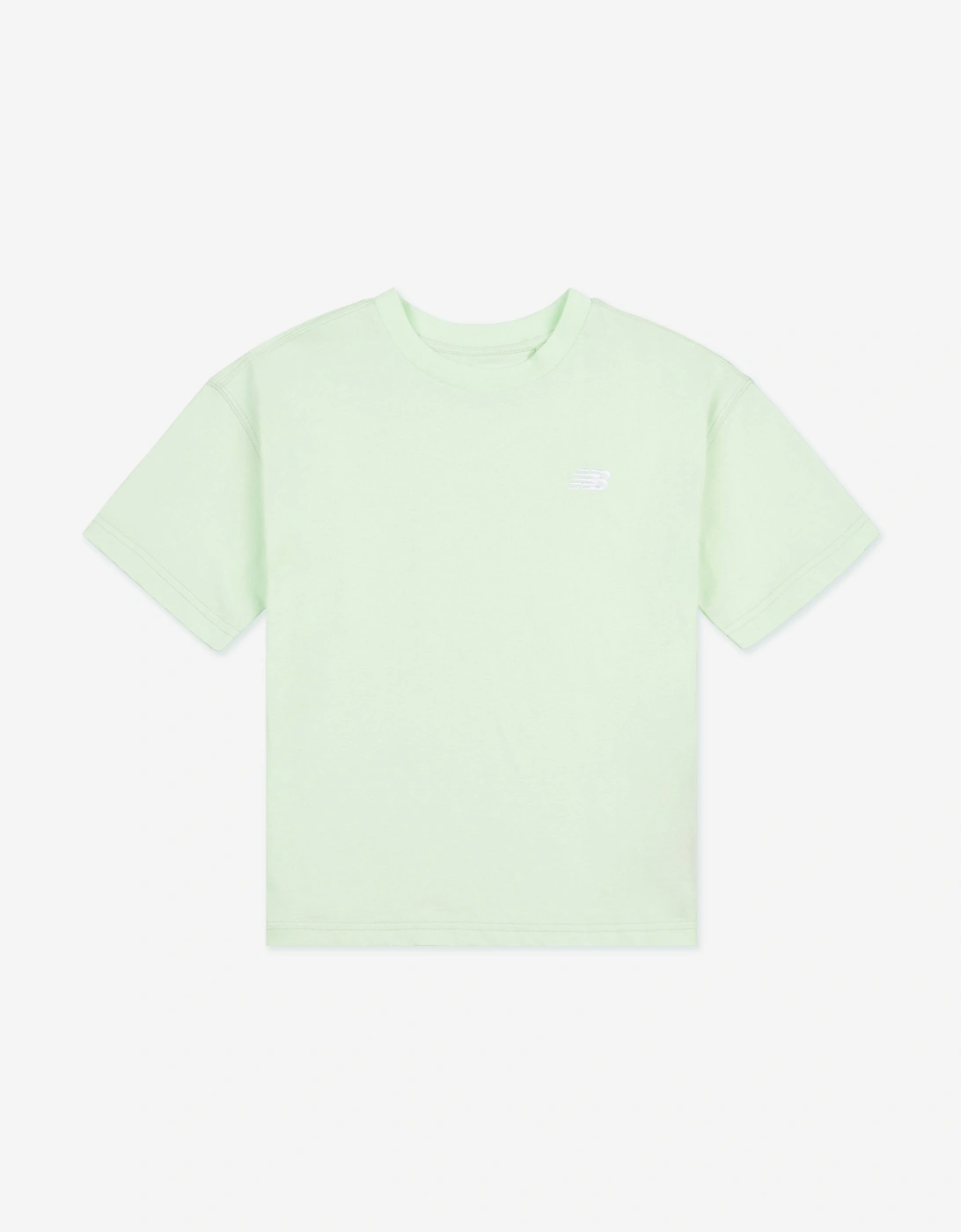 Girls Small Logo Jersey T-Shirt in Green, 5 of 4