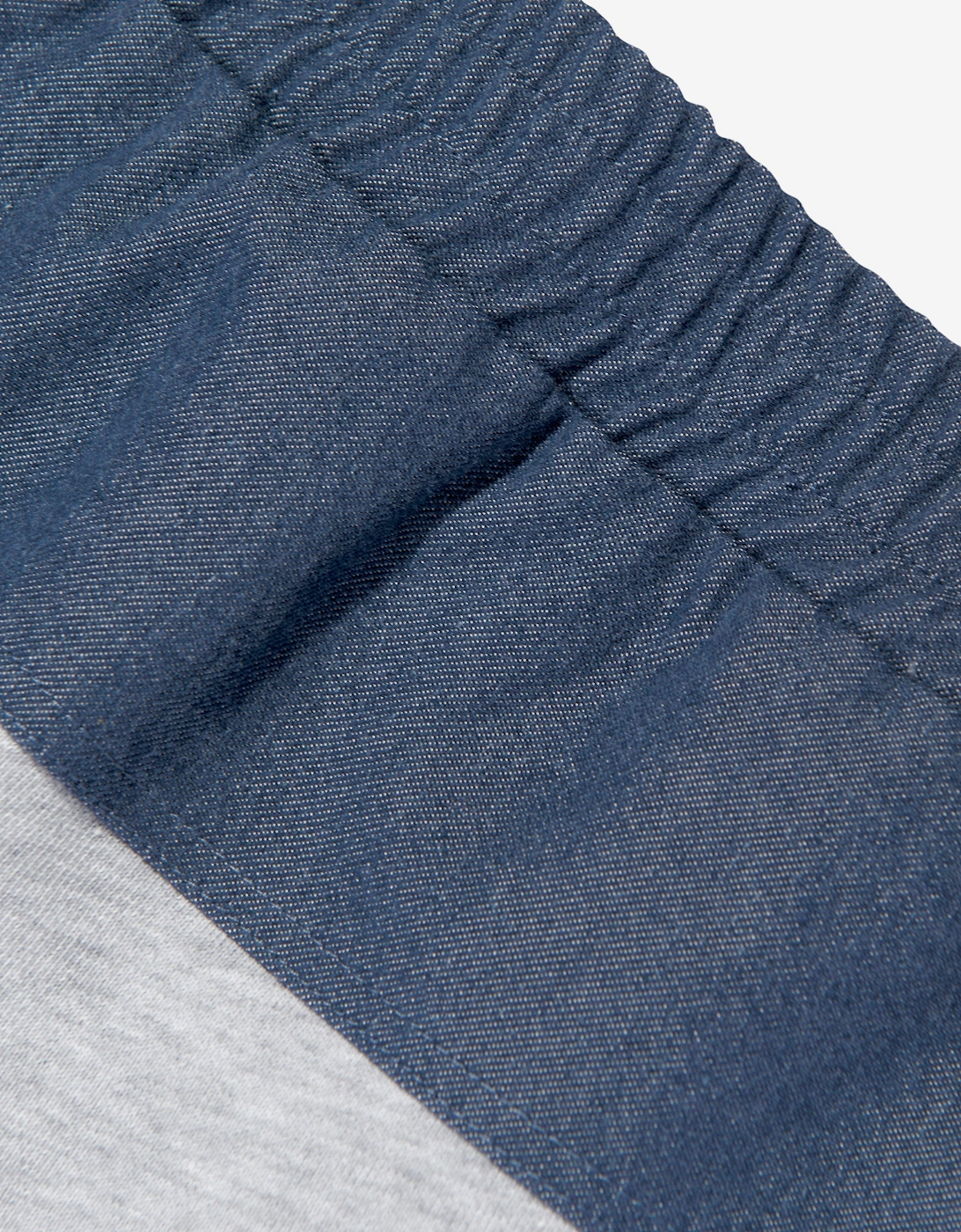 Boys Denim and Jersey Joggers in Grey