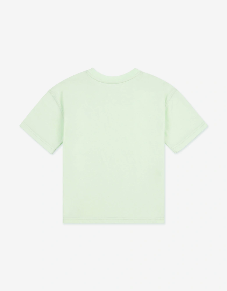Girls Small Logo Jersey T-Shirt in Green