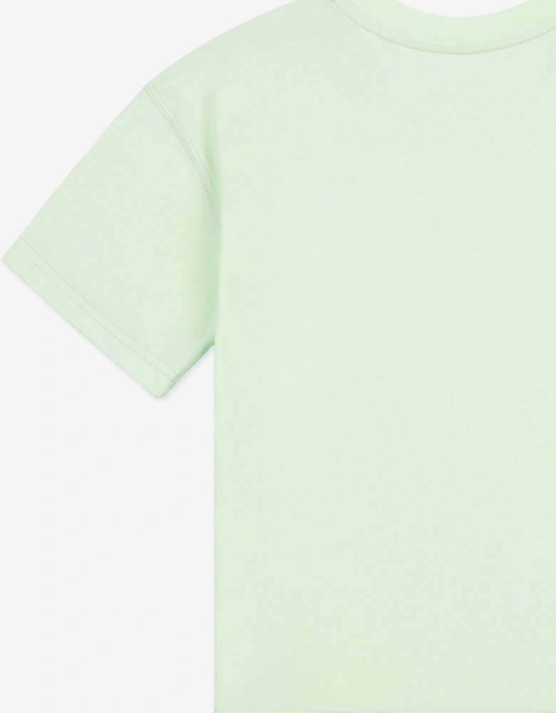 Girls Small Logo Jersey T-Shirt in Green