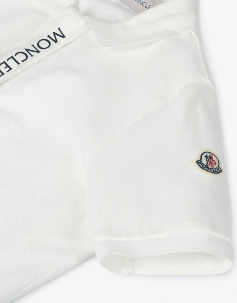 Enfant Boys Logo Polo Shirt in White