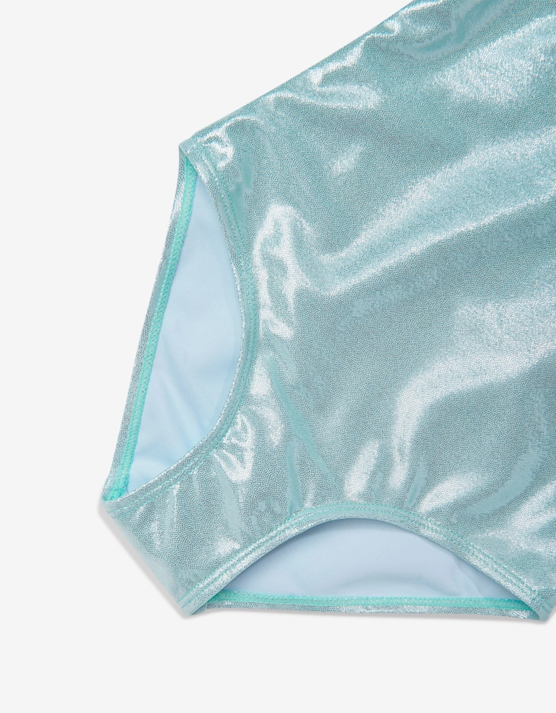 Girls Seashell Swimsuit in Green (UPF50+)