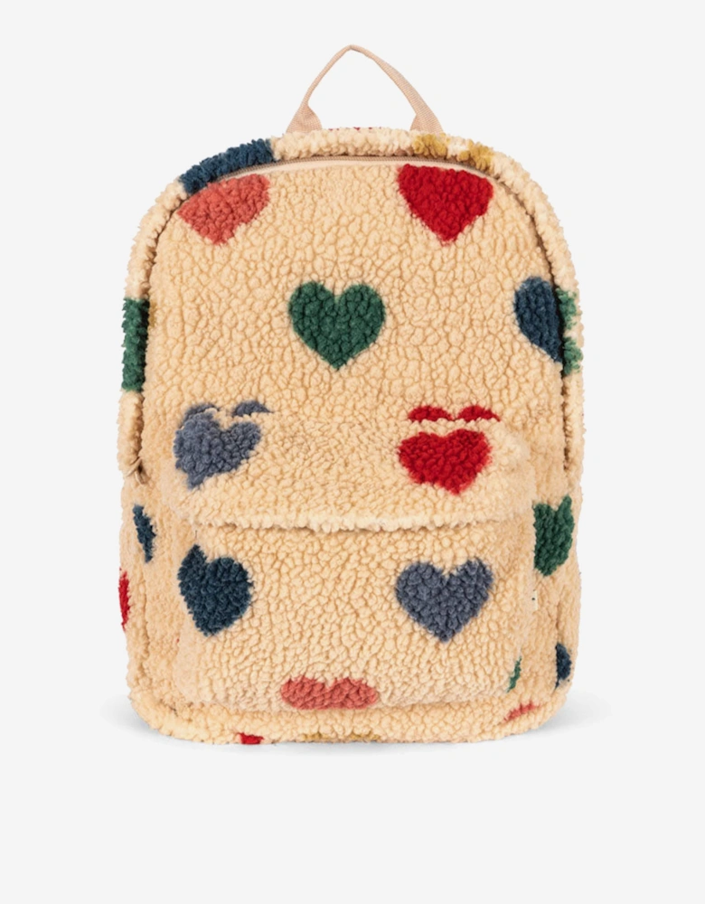 Girls Jody Teddy Backpack in Ivory (34cm)
