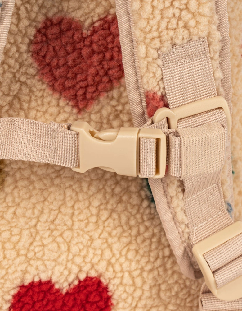 Girls Jody Teddy Backpack in Ivory (34cm)