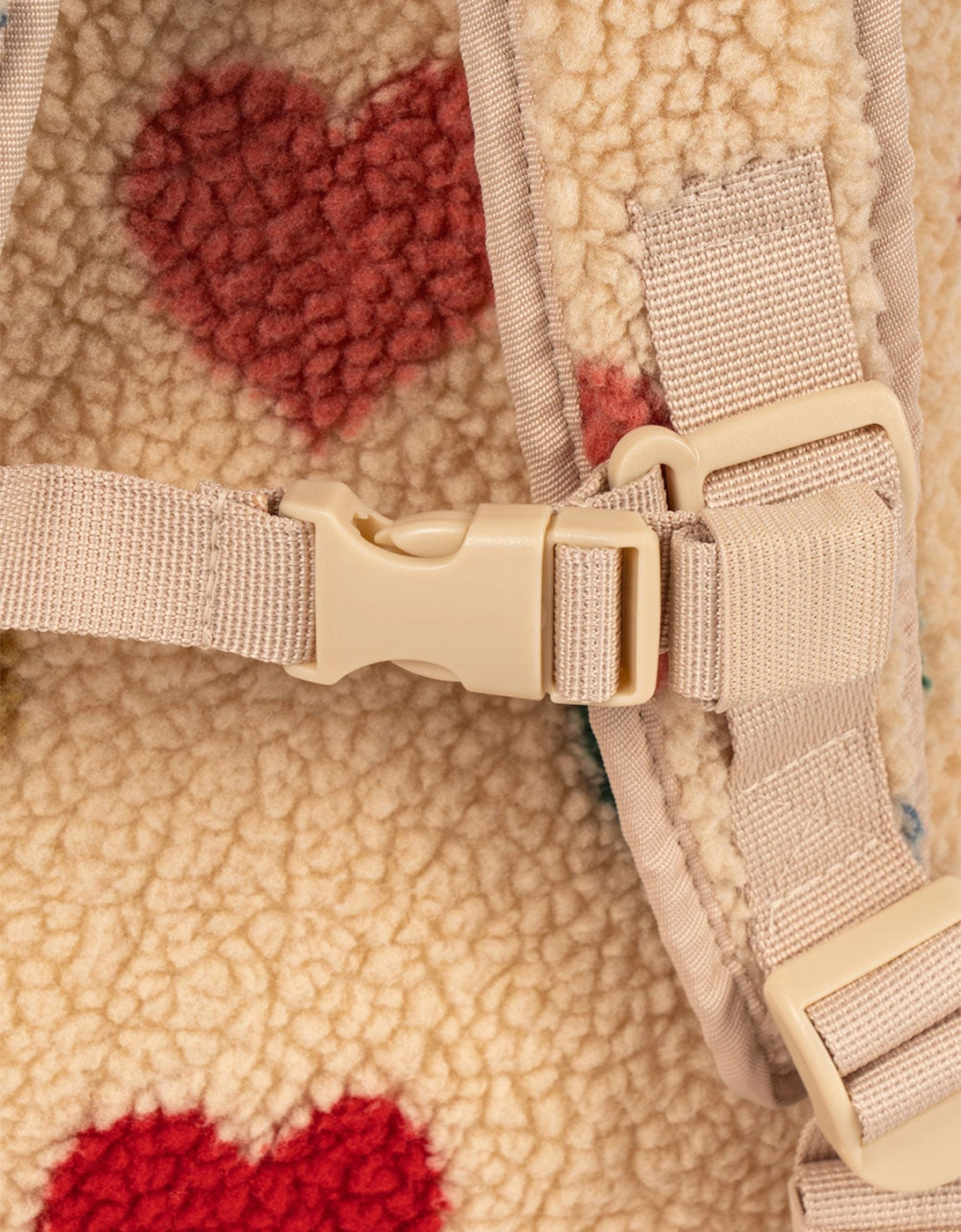 Girls Jody Teddy Backpack in Ivory (34cm)