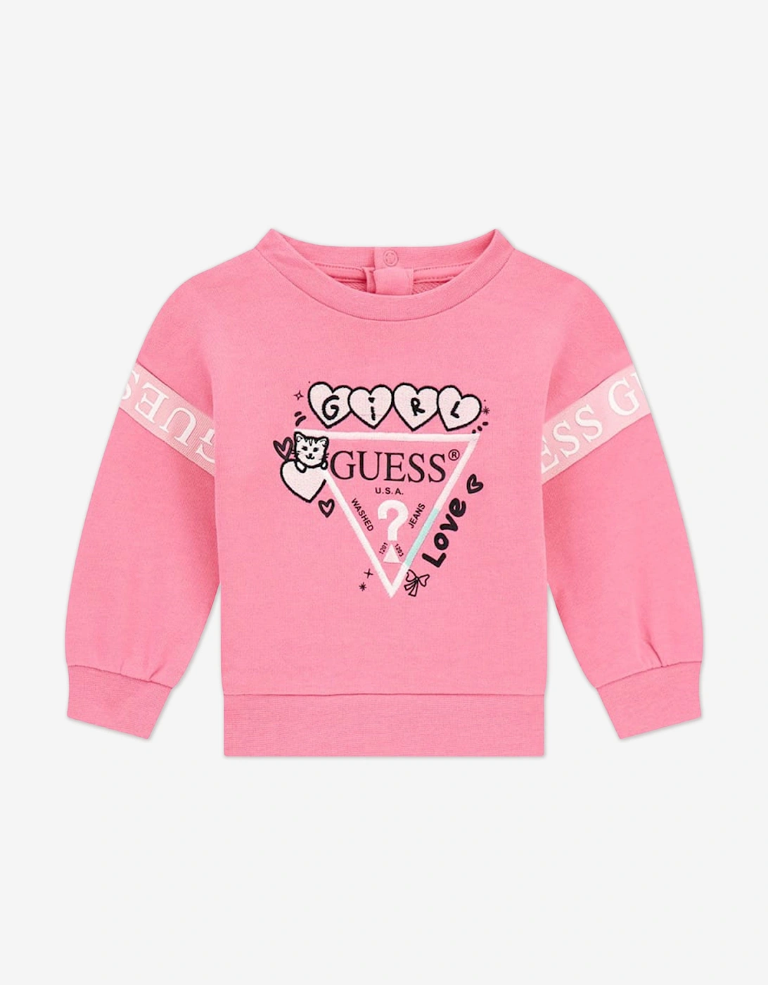 Baby Girls Logo Tracksuit in Pink