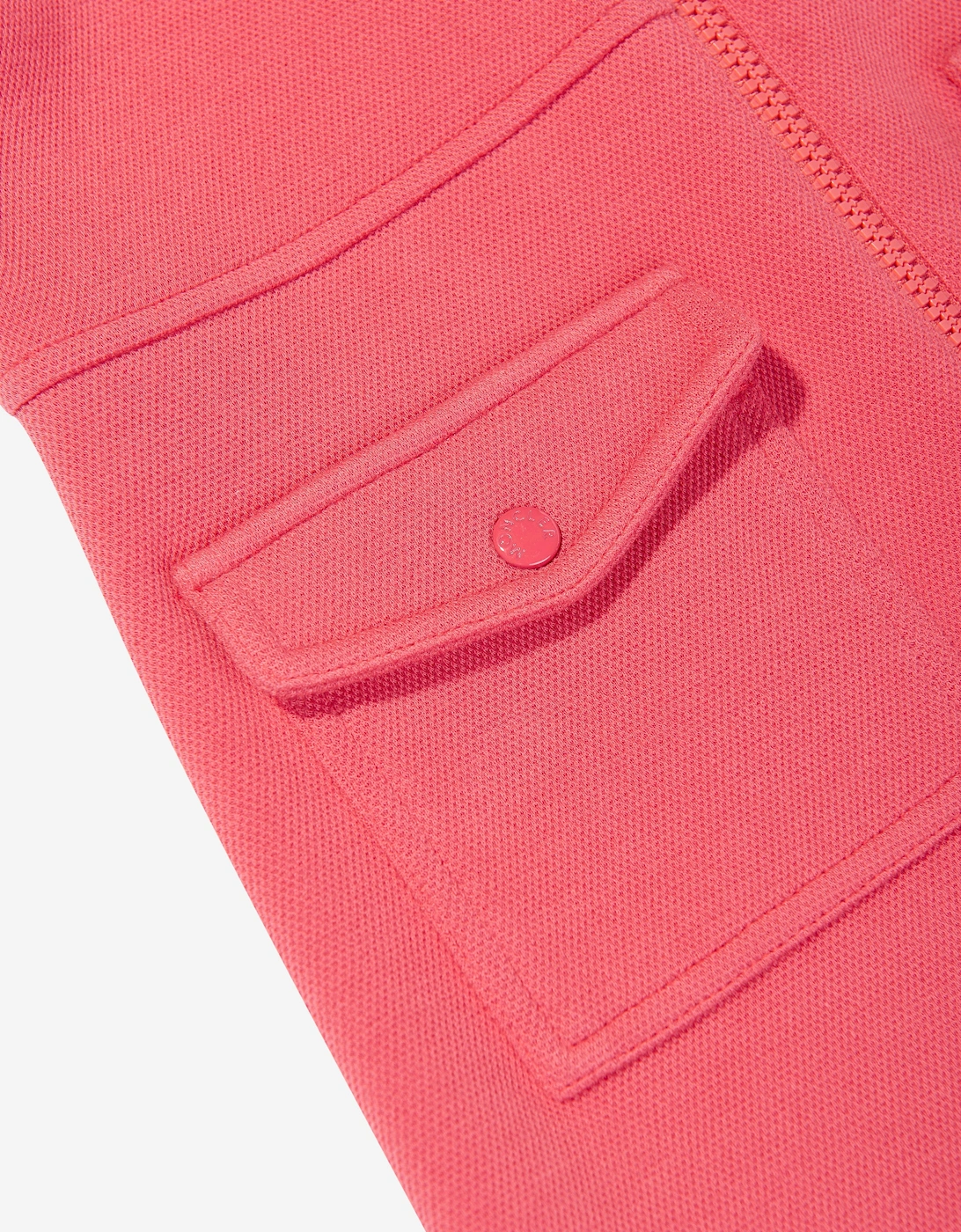 Girls Zip Up Dress in Red