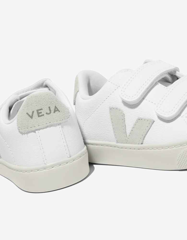Kids ChromeFree Leather Esplar Trainers in White