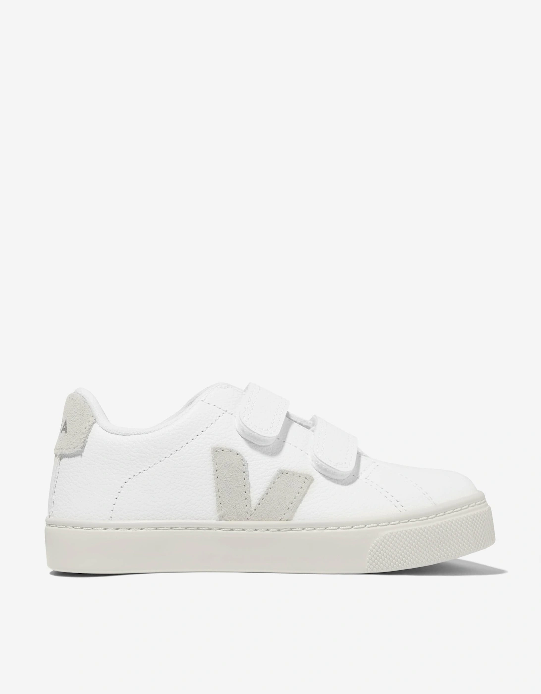Kids ChromeFree Leather Esplar Trainers in White, 5 of 4