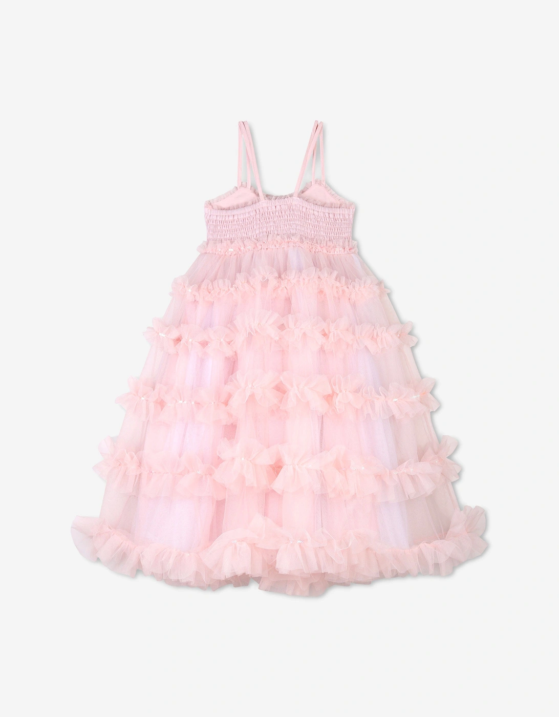 Billieblush Girls Sequin Tulle Dress in Pink