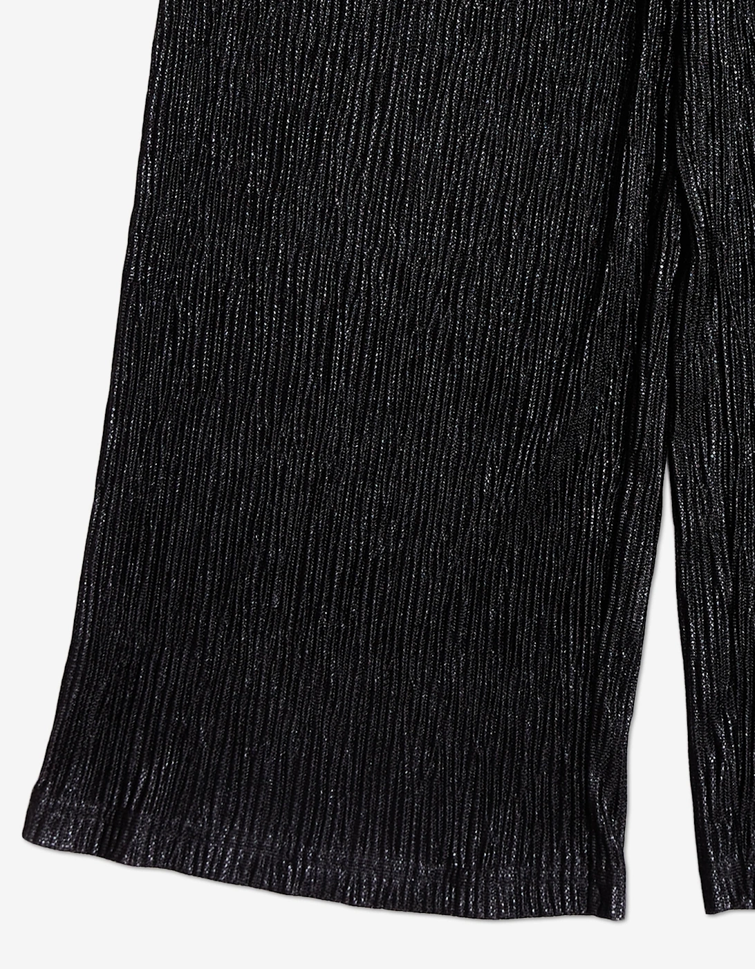 BCBGMAXAZRIA Girls Knitted Texture Flared Trousers in Black